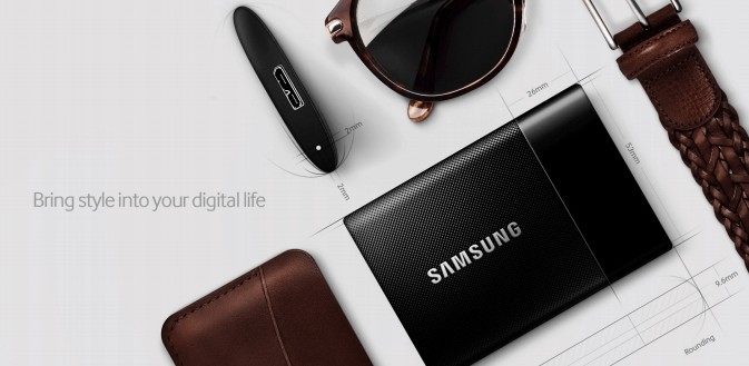 Rekomendasi SSD Eksternal Laptop - Samsung Portable T1